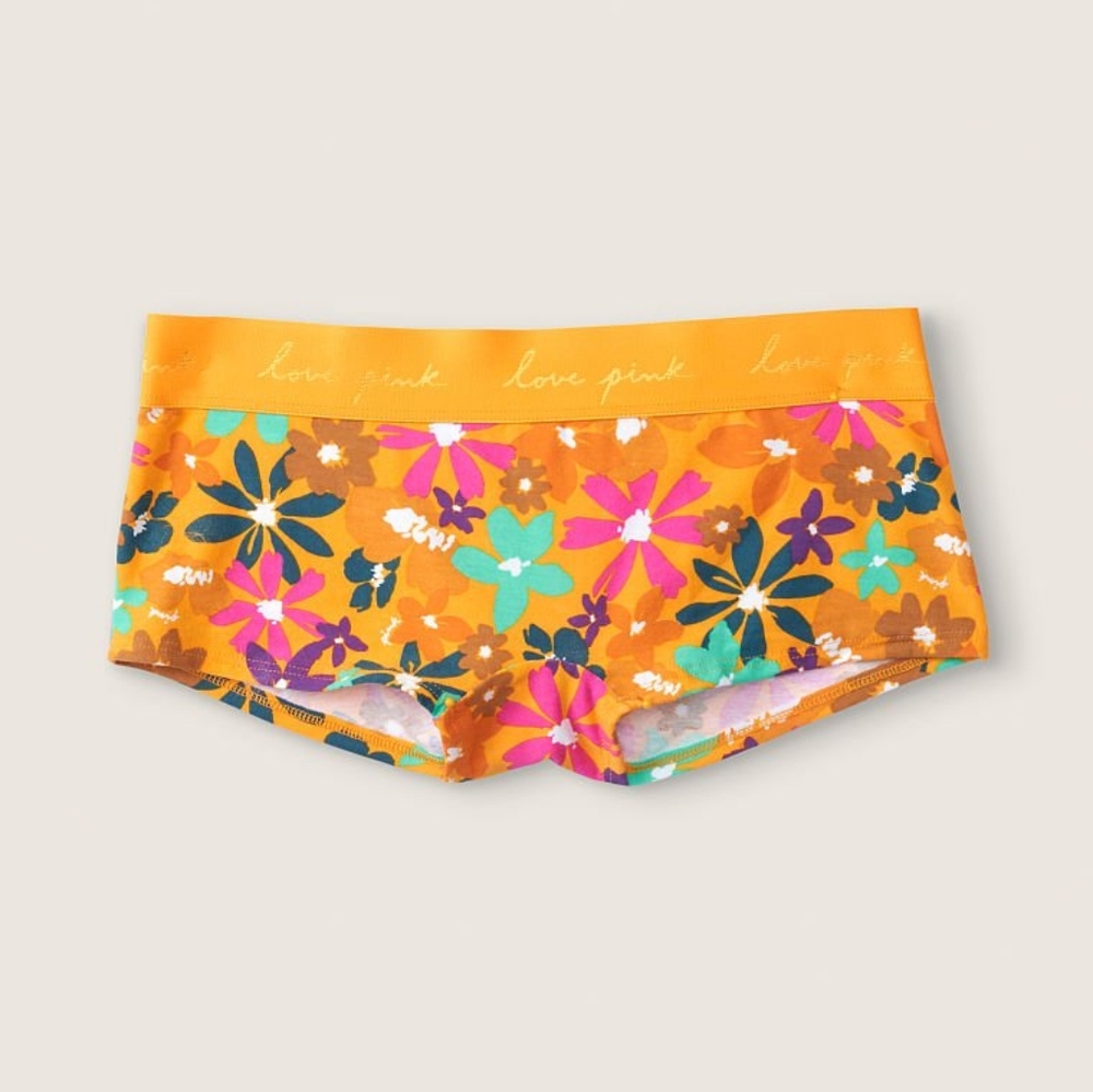 Victoria's Secret Pink logo shortie low rise LOGO Panty Medium